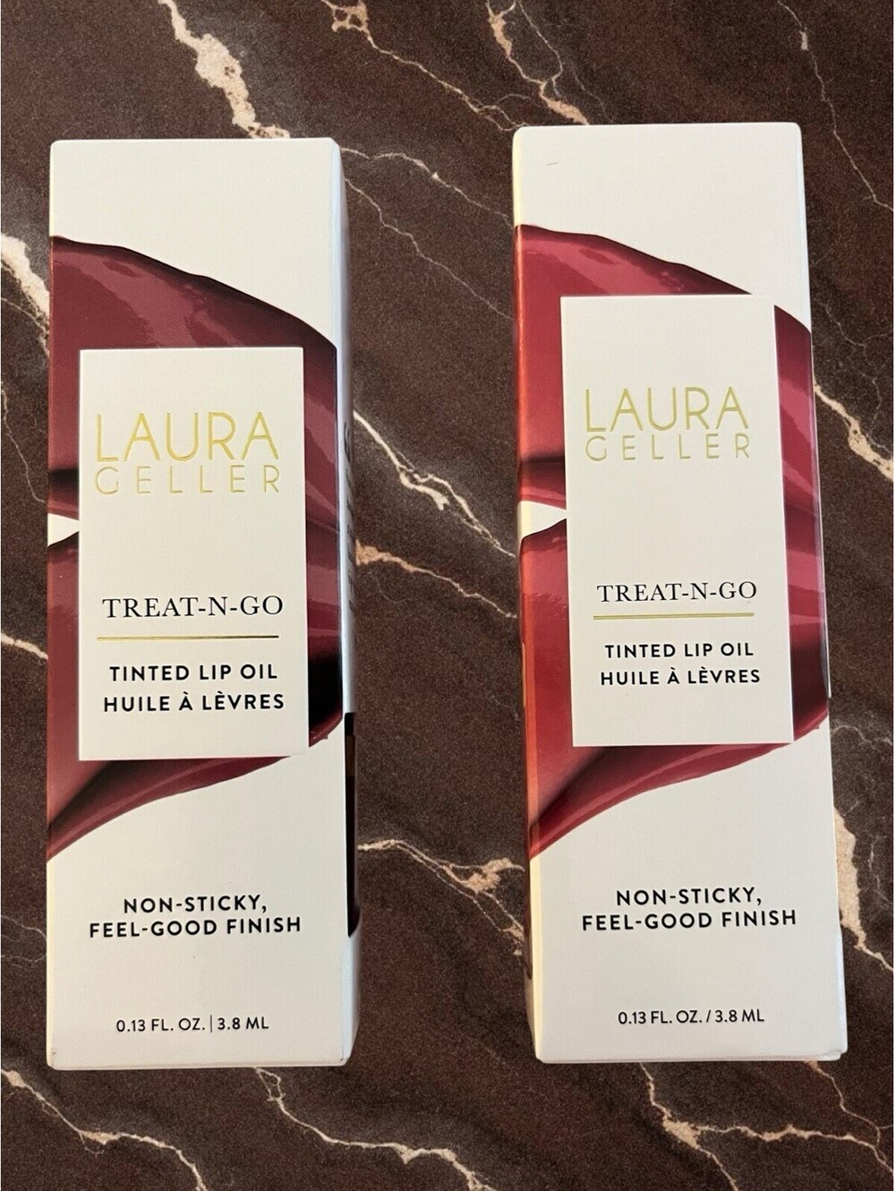 2 Laura Teller Treat N Go Tinted Lip Oil Lipstick *TOP TIER *RUNNER UP Set BNIB